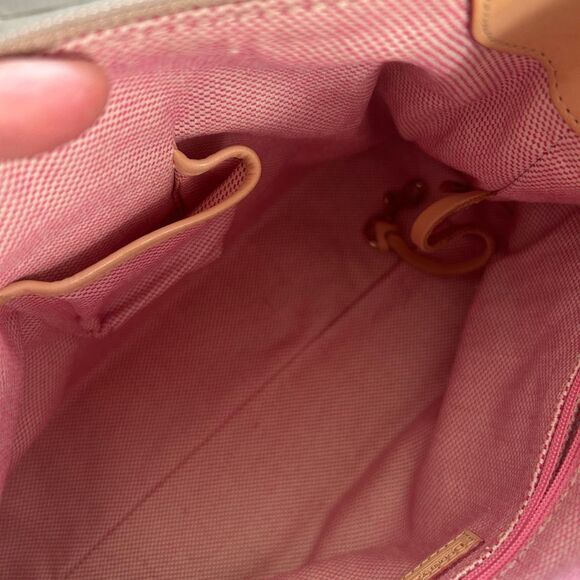 Dooney & Bourke Signature Fabric Shoulder East/West Slouch Handbag - Picture 14 of 16